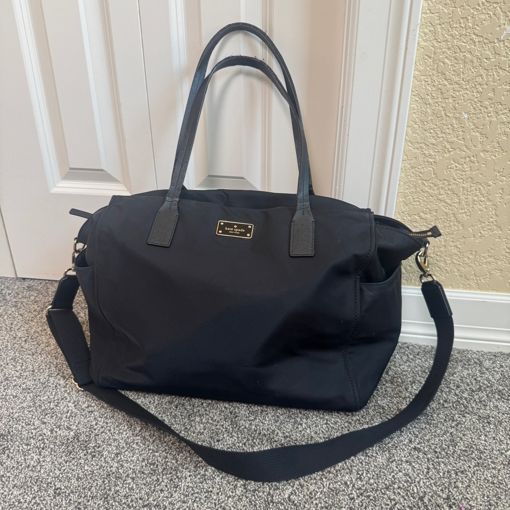 KATE SPADE NY Blake Avenue Kaylie Nylon Black Ex Large Baby Diaper Women Bag